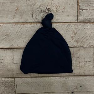 Navy blue Lou Lou top knot cap